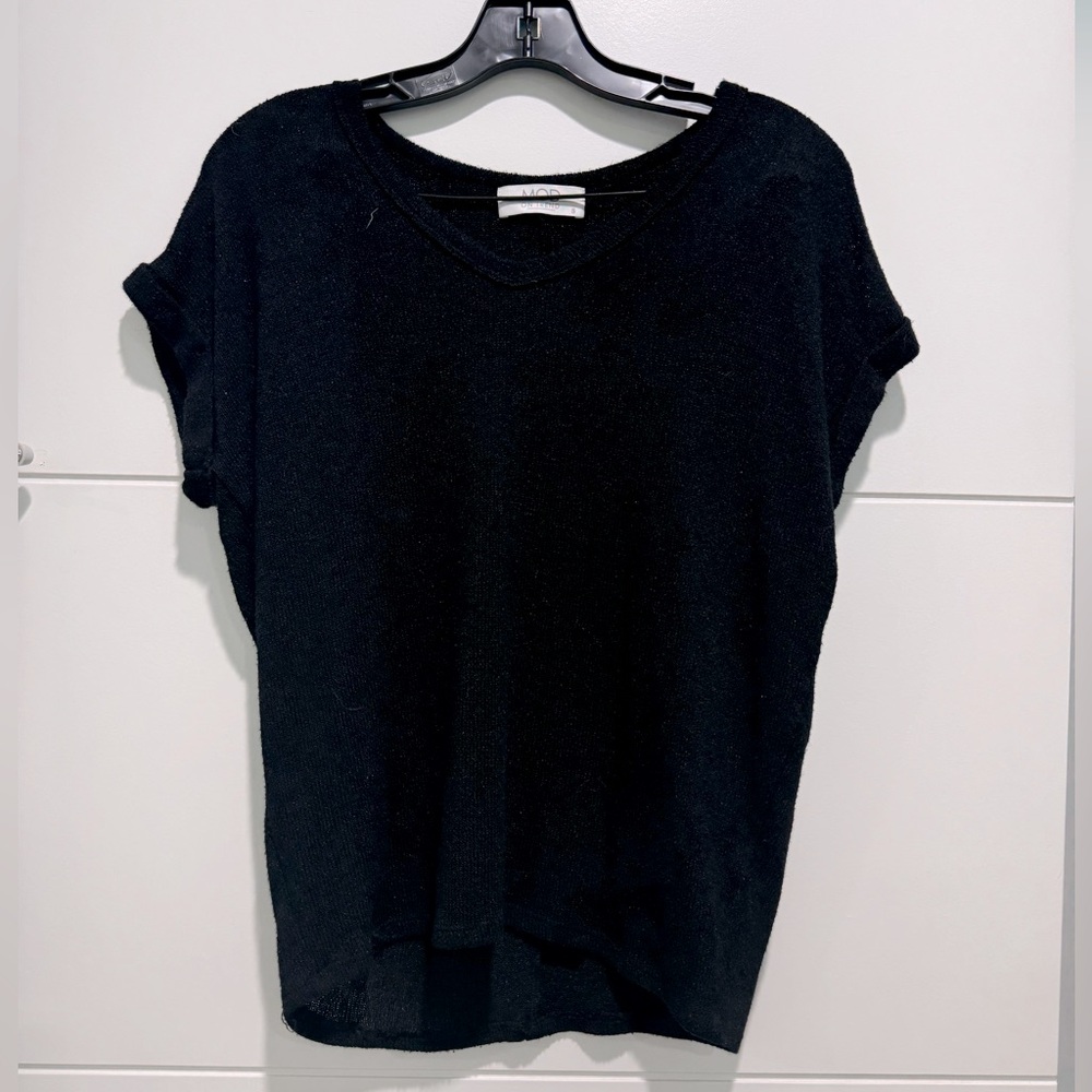 Boutique Black Knit Top